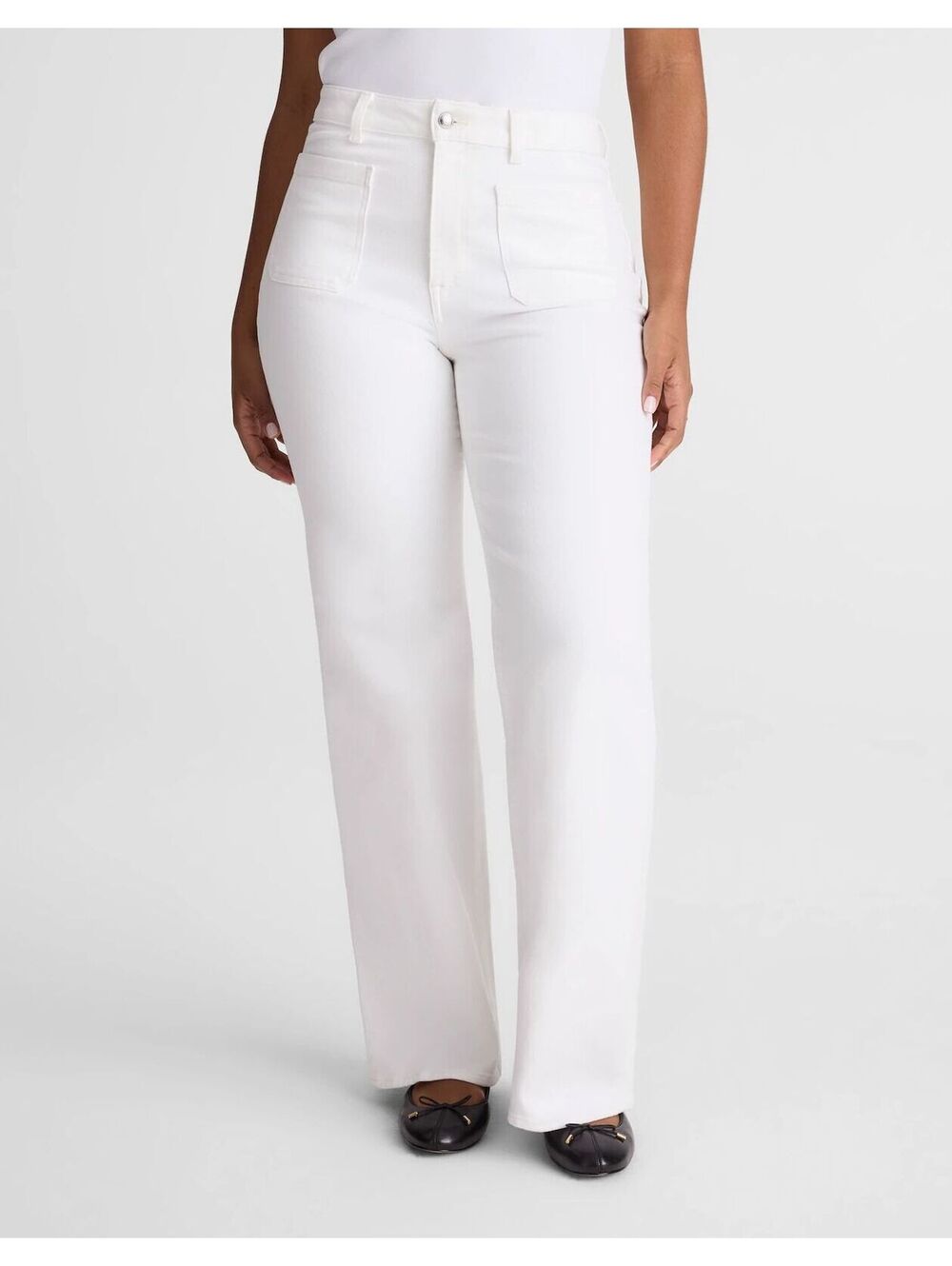 NWT Madewell The Curvy Emmy Wide-Leg Jean in Super Stretch Denim - Size 30